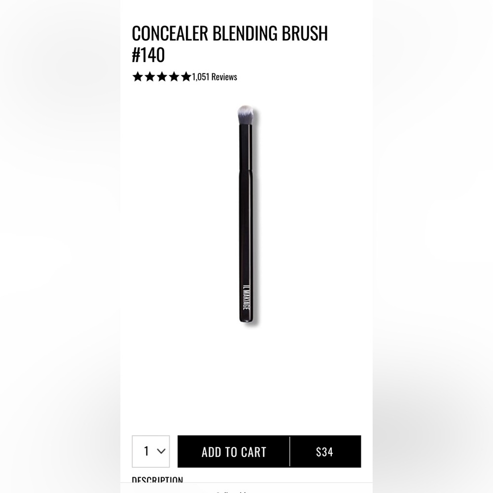 Il Makiage Concealer Blending Brush #140